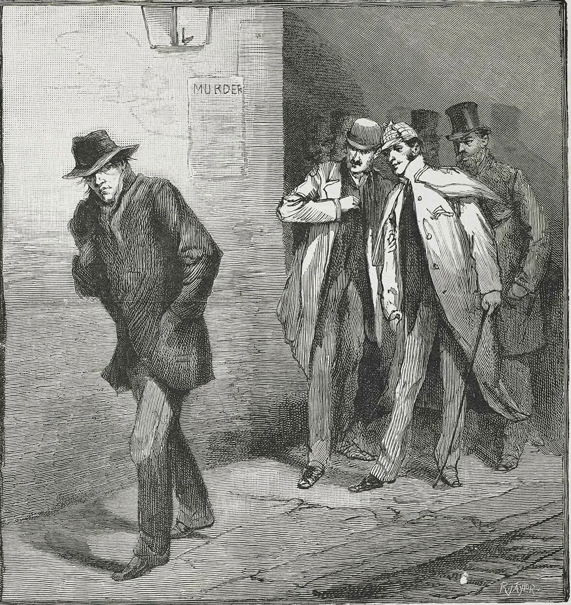 A suspicious figure in the East End, 1888