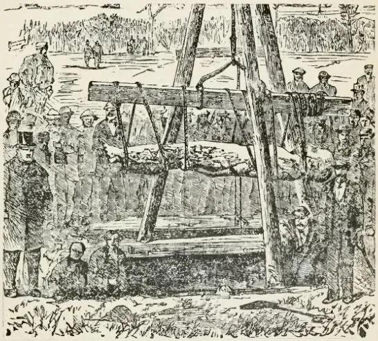 Illustration of the Cardiff Giant from History of Iowa