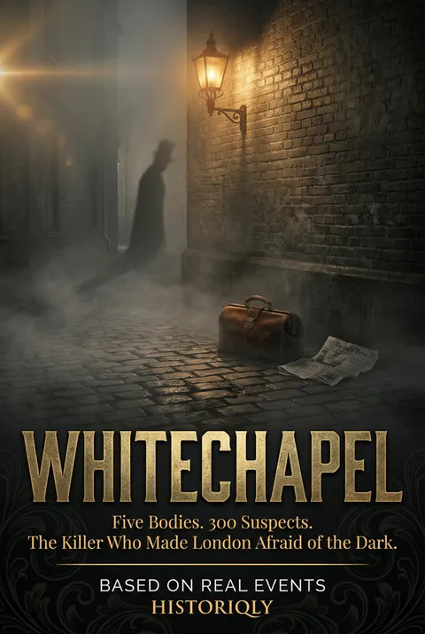 Whitechapel — Five Bodies. 300 Suspects. The Killer Who Made London Afraid of the Dark. — ebook cover