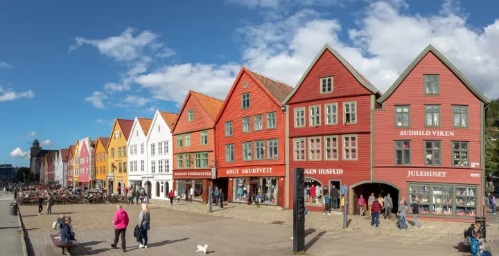 Bryggen wharf, Bergen, Norway