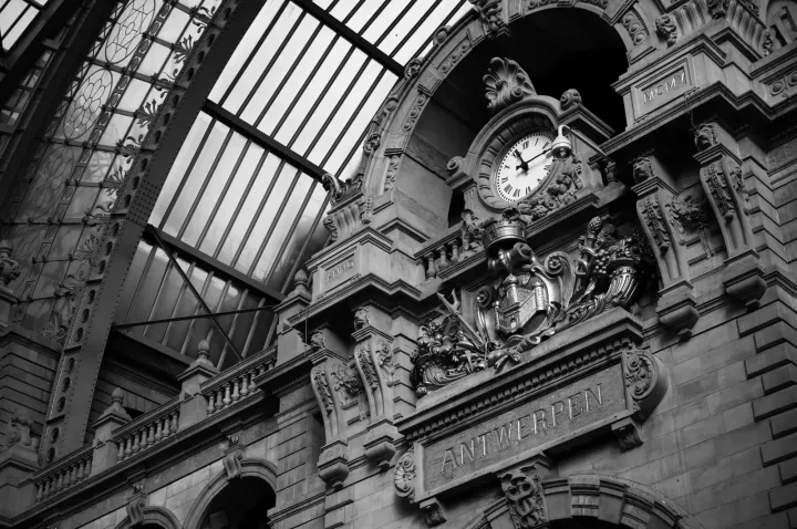 Antwerp Central Station, adjacent to the Diamond District