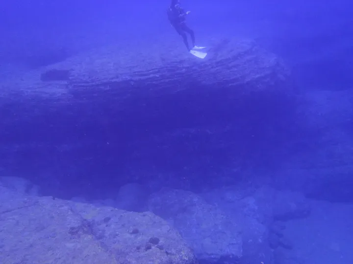 The turtle formation at Yonaguni