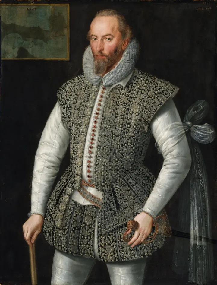 Portrait of Sir Walter Raleigh by William Segar, 1598