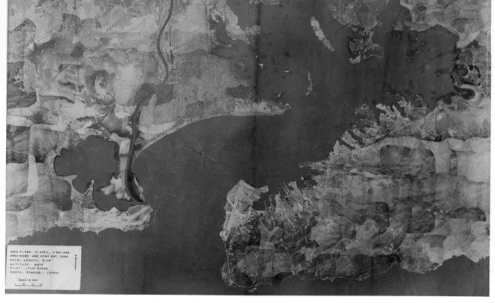 Aerial view of U.S. Naval Station Guantanamo Bay, Cuba