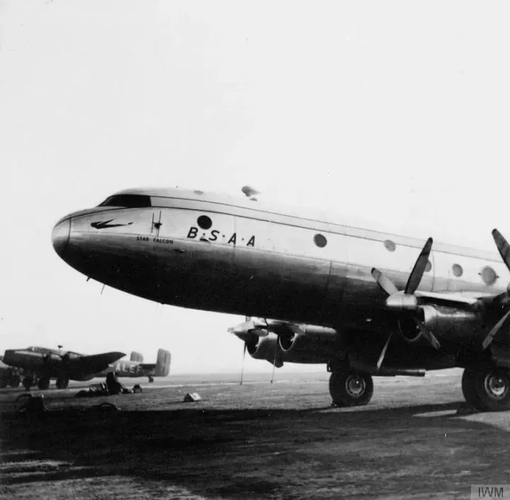 An Avro Tudor aircraft — the type lost as Star Tiger and Star Ariel