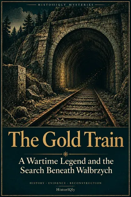Illustrated cover of The Gold Train