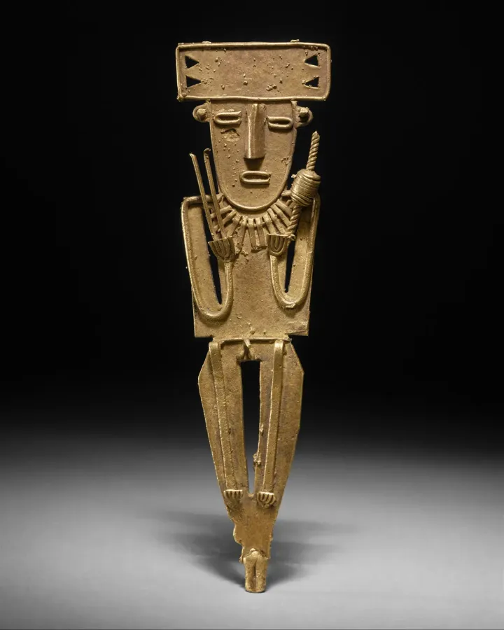 A Muisca tunjo — gold votive figurine from pre-Columbian Colombia