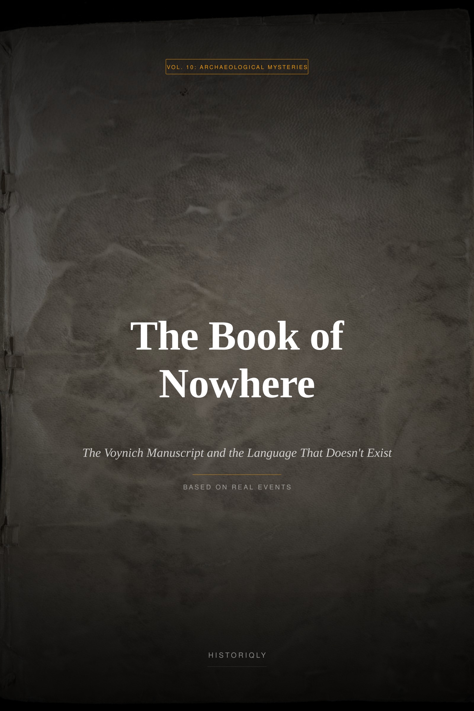 The Book of Nowhere — The Voynich Manuscript and the Language That Doesn't Exist | Non-fiction ebook