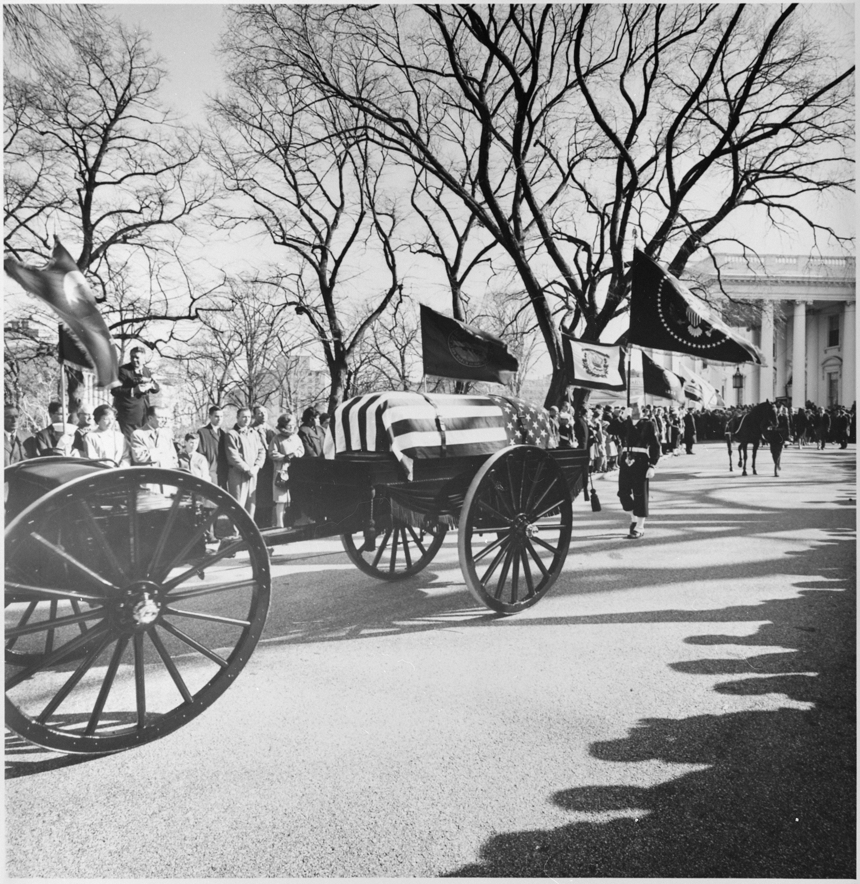 The funeral procession of President John F. Kennedy