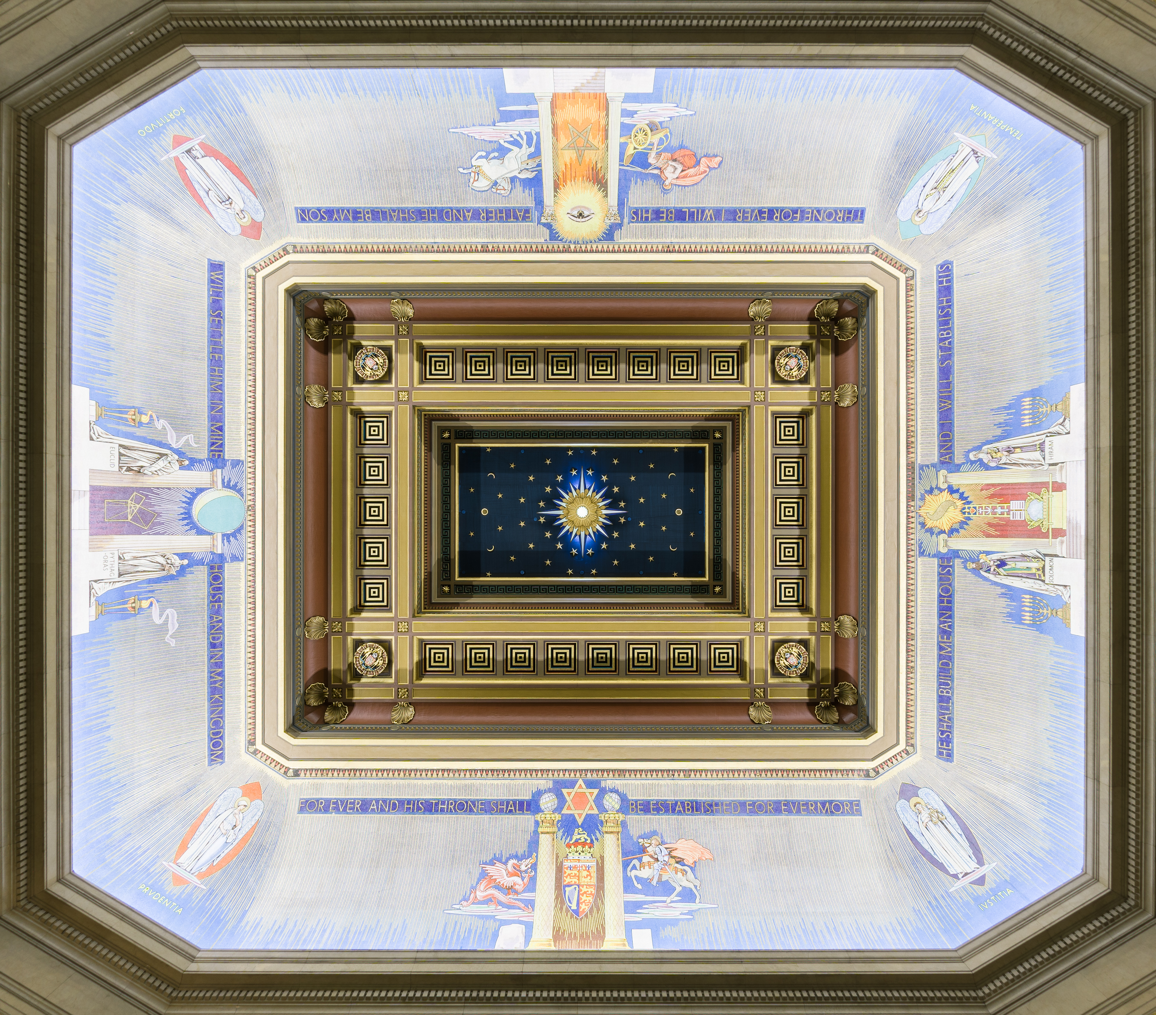 Interior of the Grand Temple at Freemasons' Hall, London