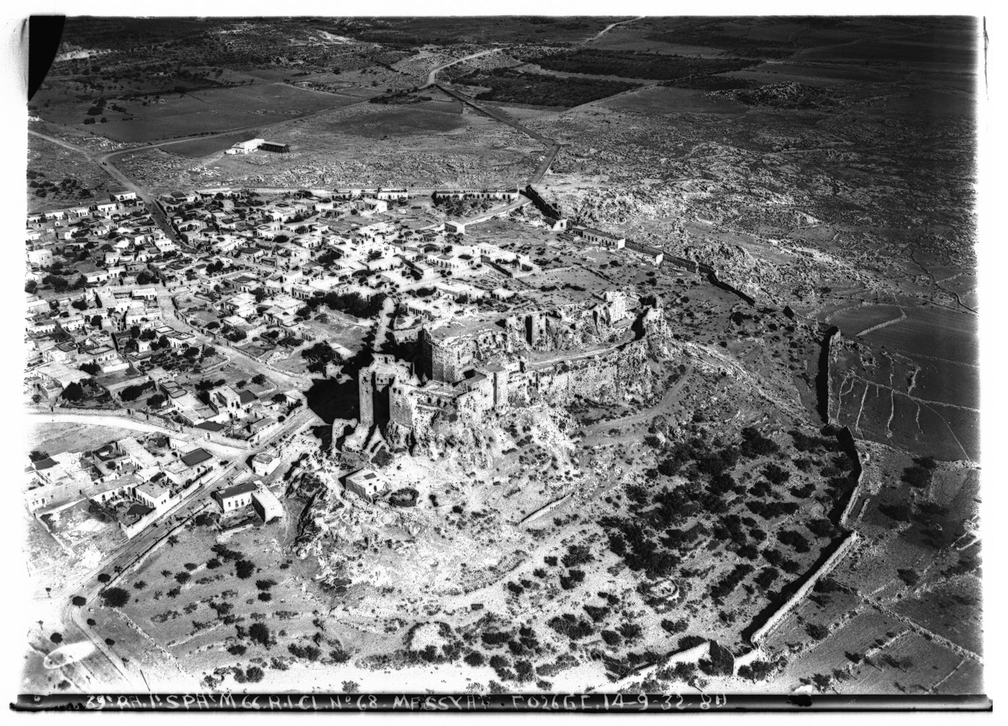 Aerial view of Masyaf Castle, Syria