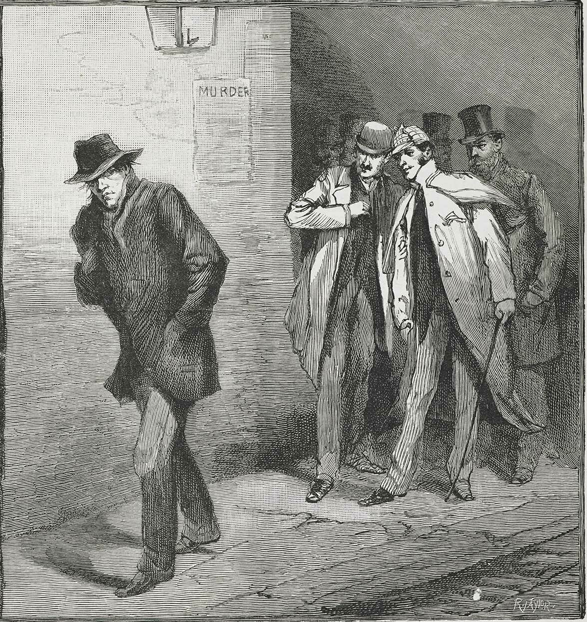 A suspicious figure in the East End, 1888