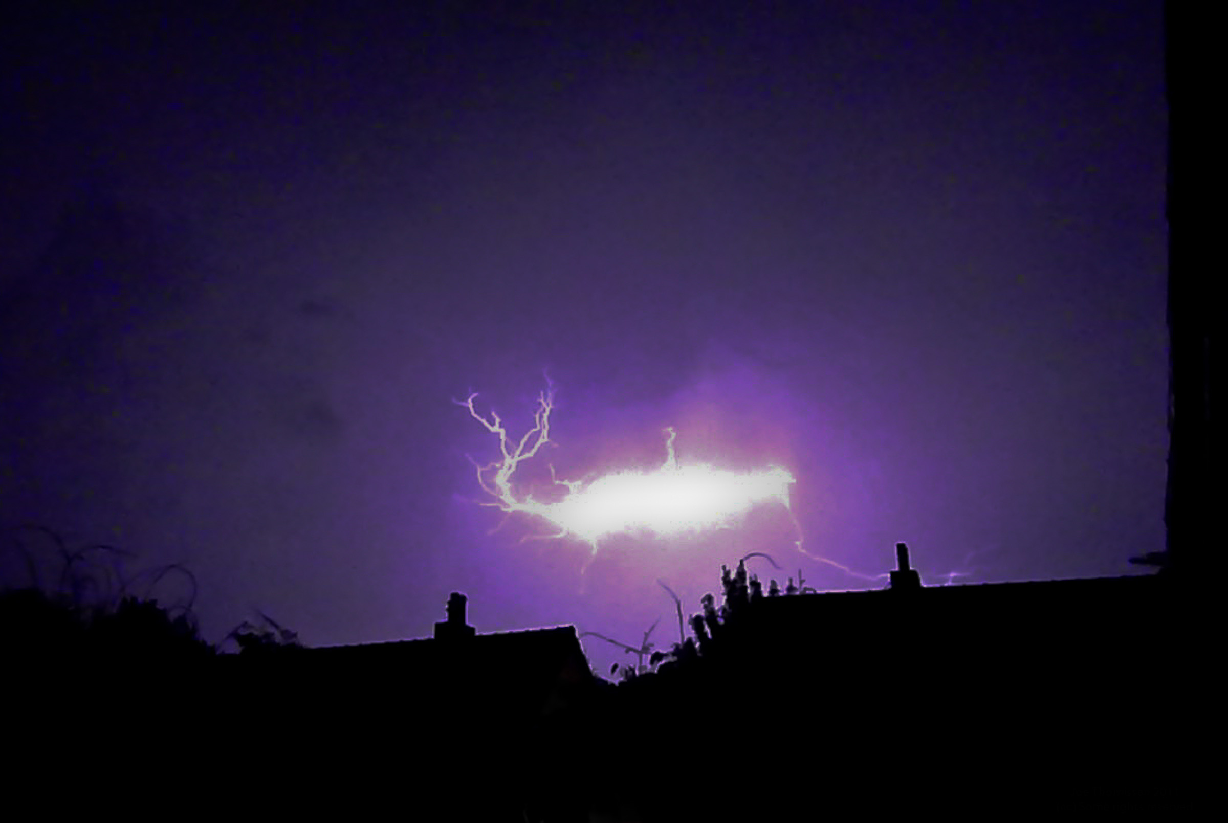 Possible ball lightning photographed in Maastricht, 2011