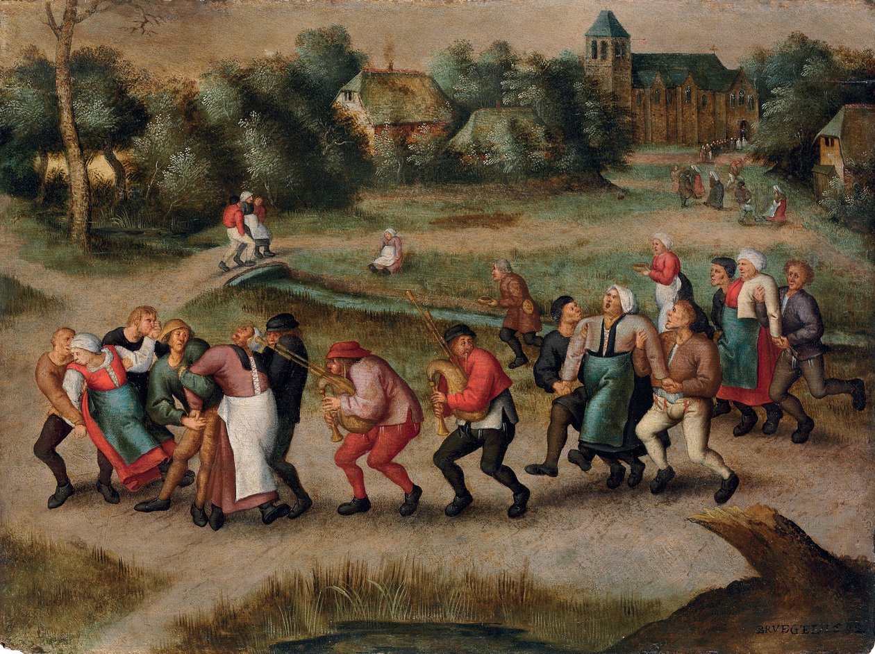 The Saint John's Dancers in Molenbeeck, 1592, by Pieter Brueghel II