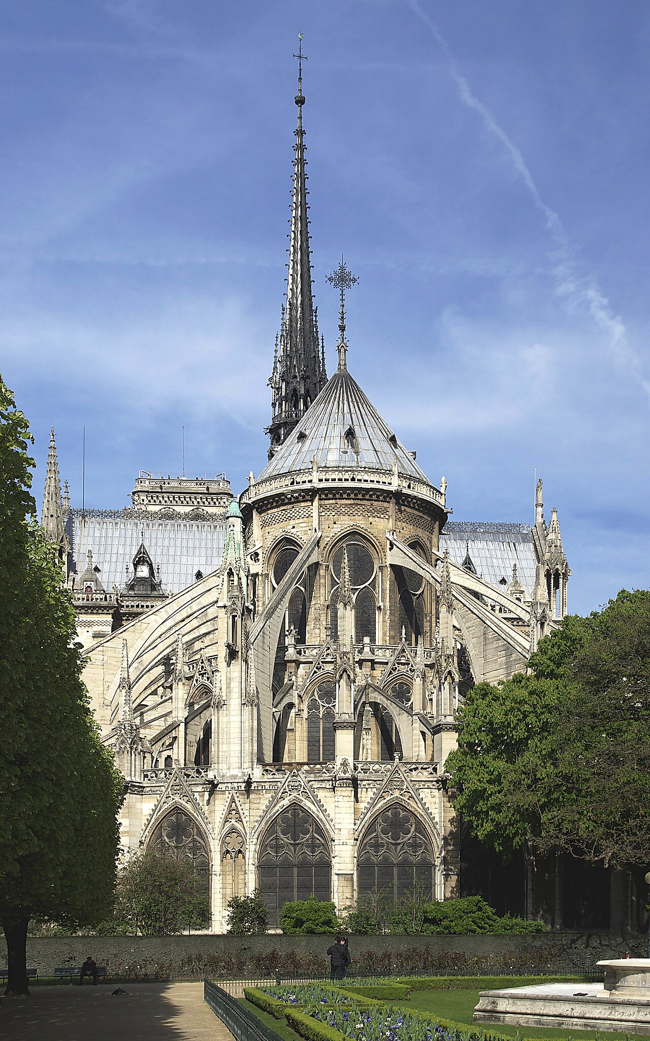 Flying buttresses of Notre-Dame de Paris