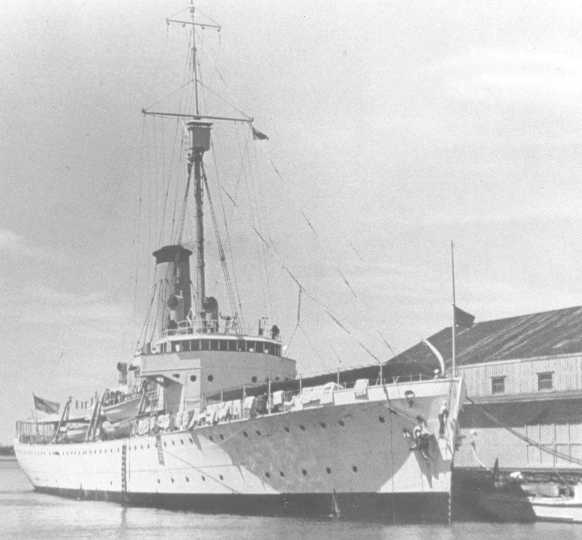 USCGC Itasca, stationed near Howland Island