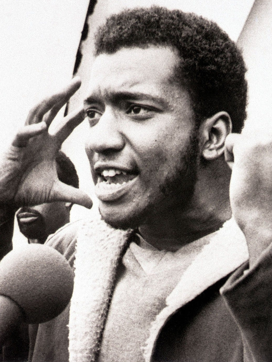 Fred Hampton speaking at a rally in Grant Park, Chicago, 1969
