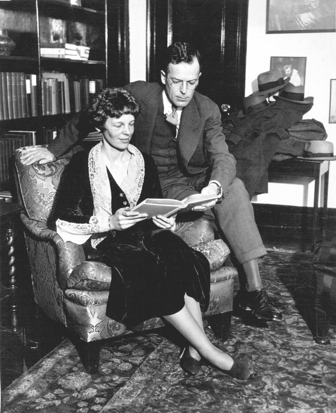 George Palmer Putnam with Amelia Earhart, 1931