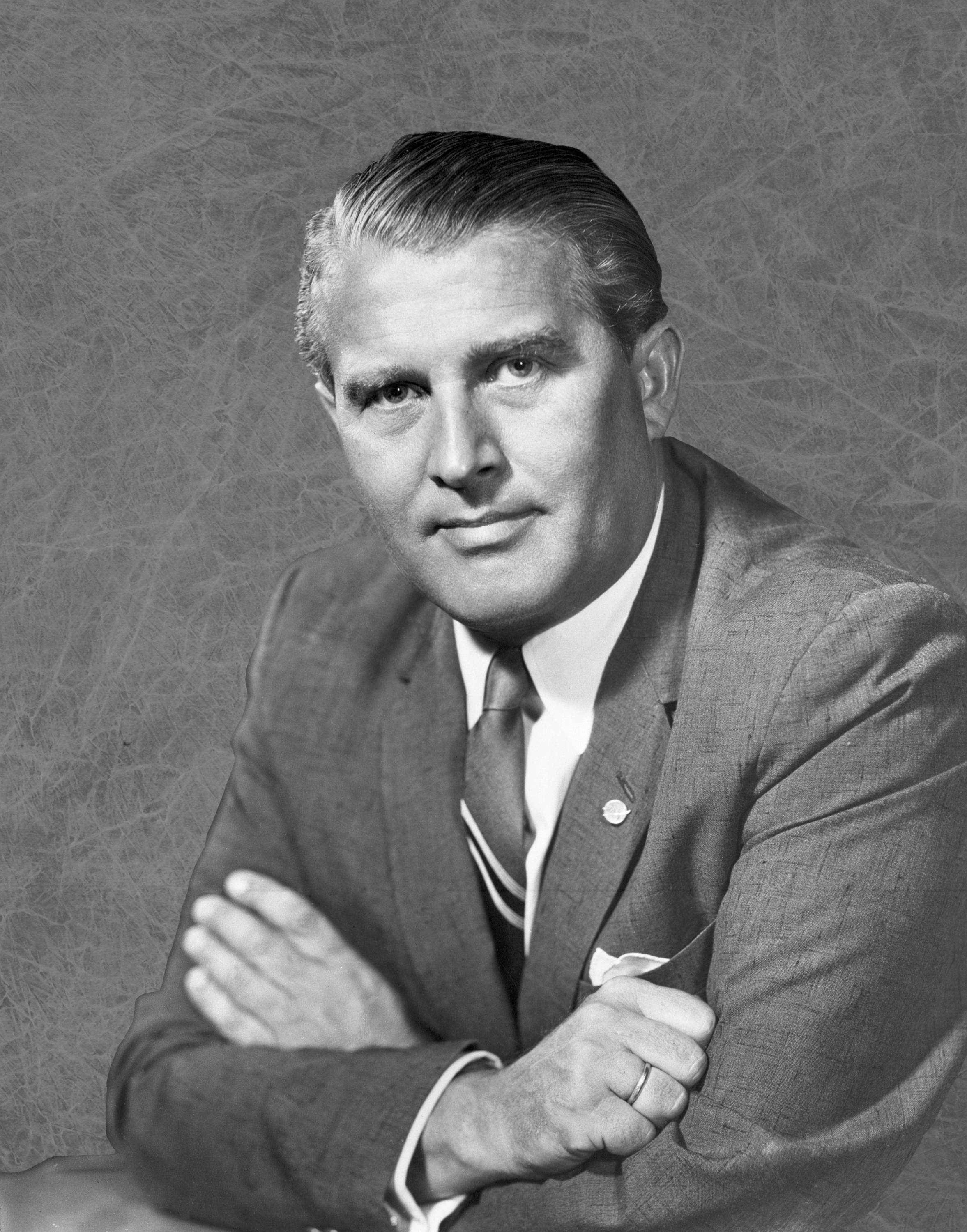 Wernher von Braun, NASA Marshall Space Flight Center director, 1960