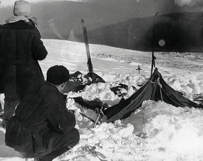 The Dyatlov group's tent as found by searchers