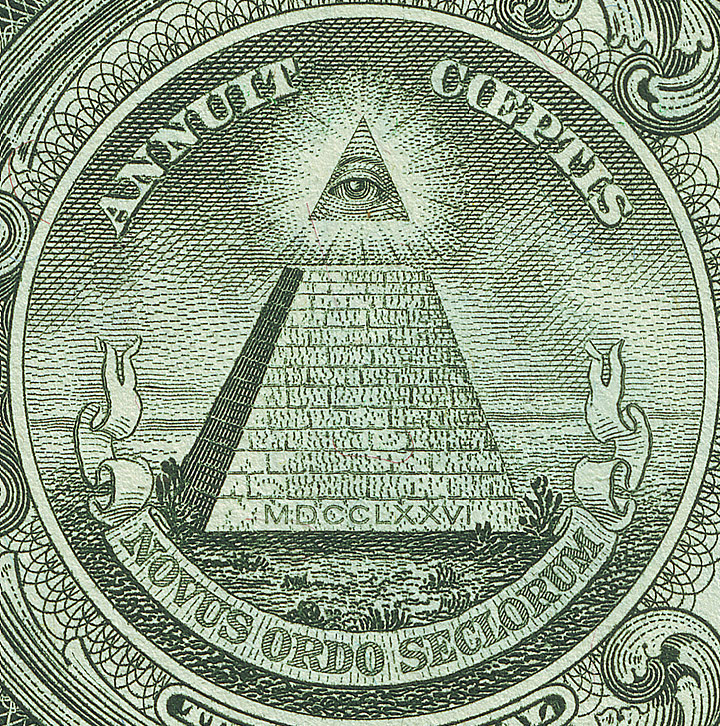 The Eye of Providence on the US one-dollar bill