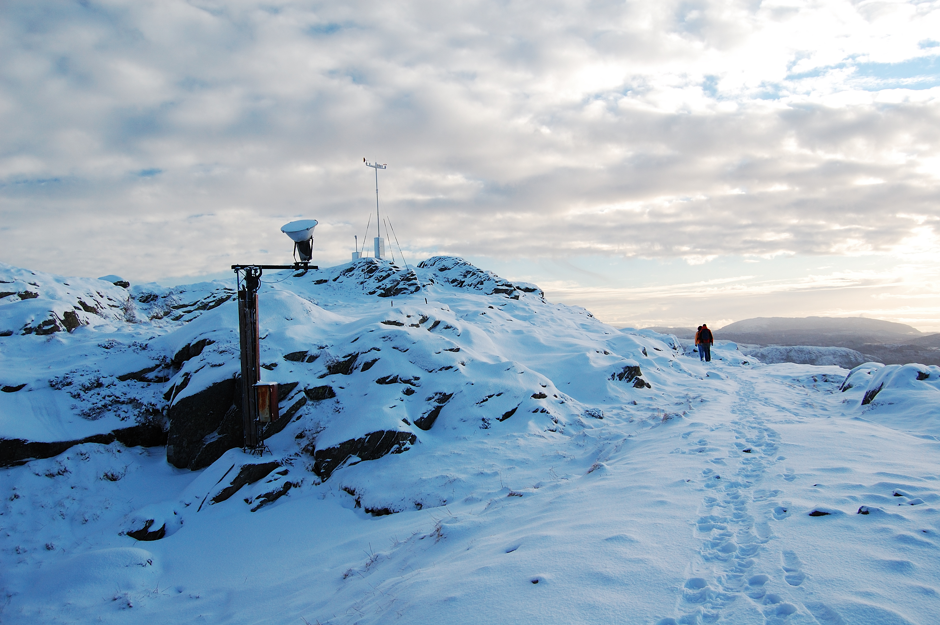 Ulriken mountain overlooking Bergen, Norway
