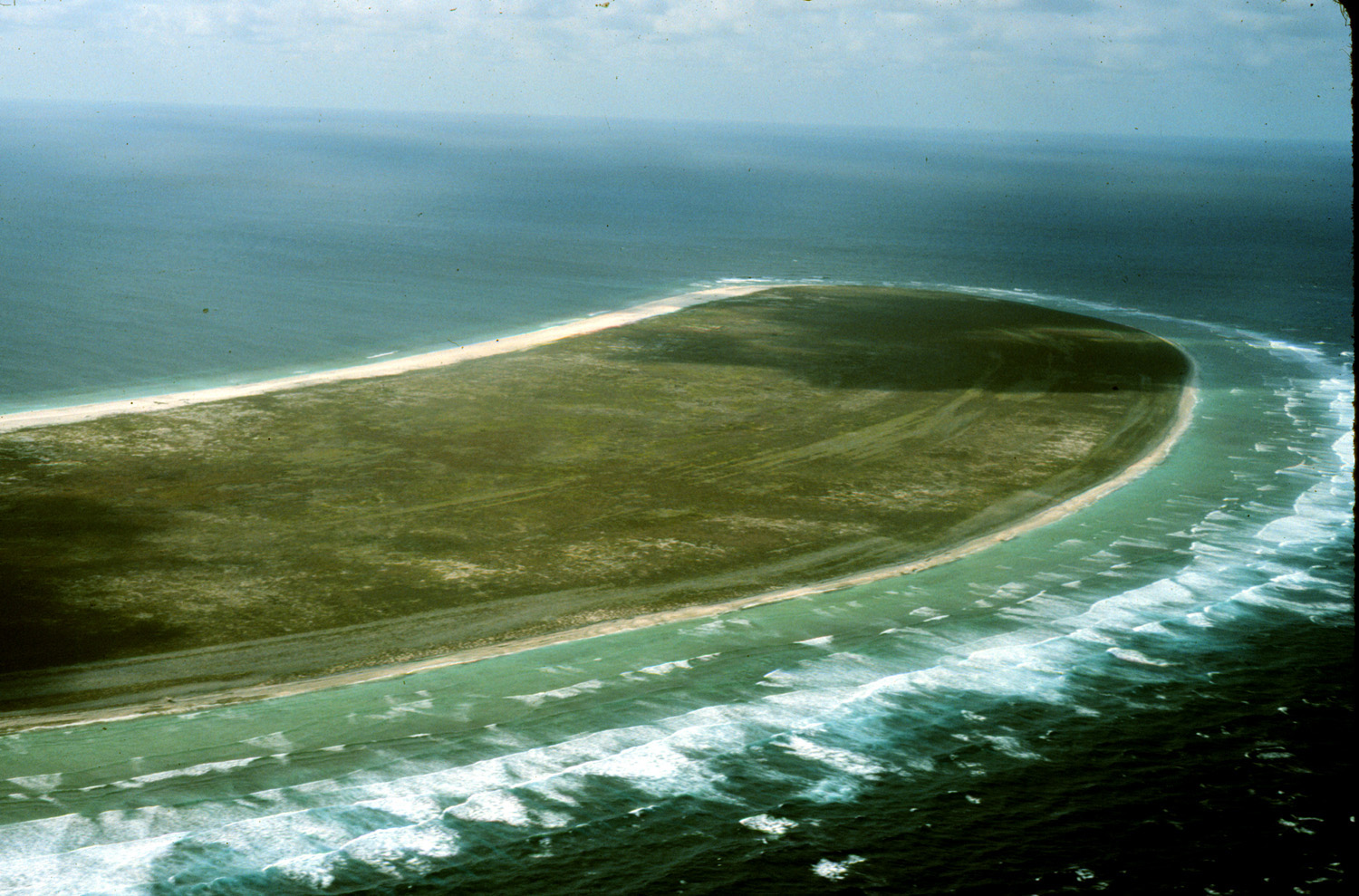 Aerial view of Howland Island