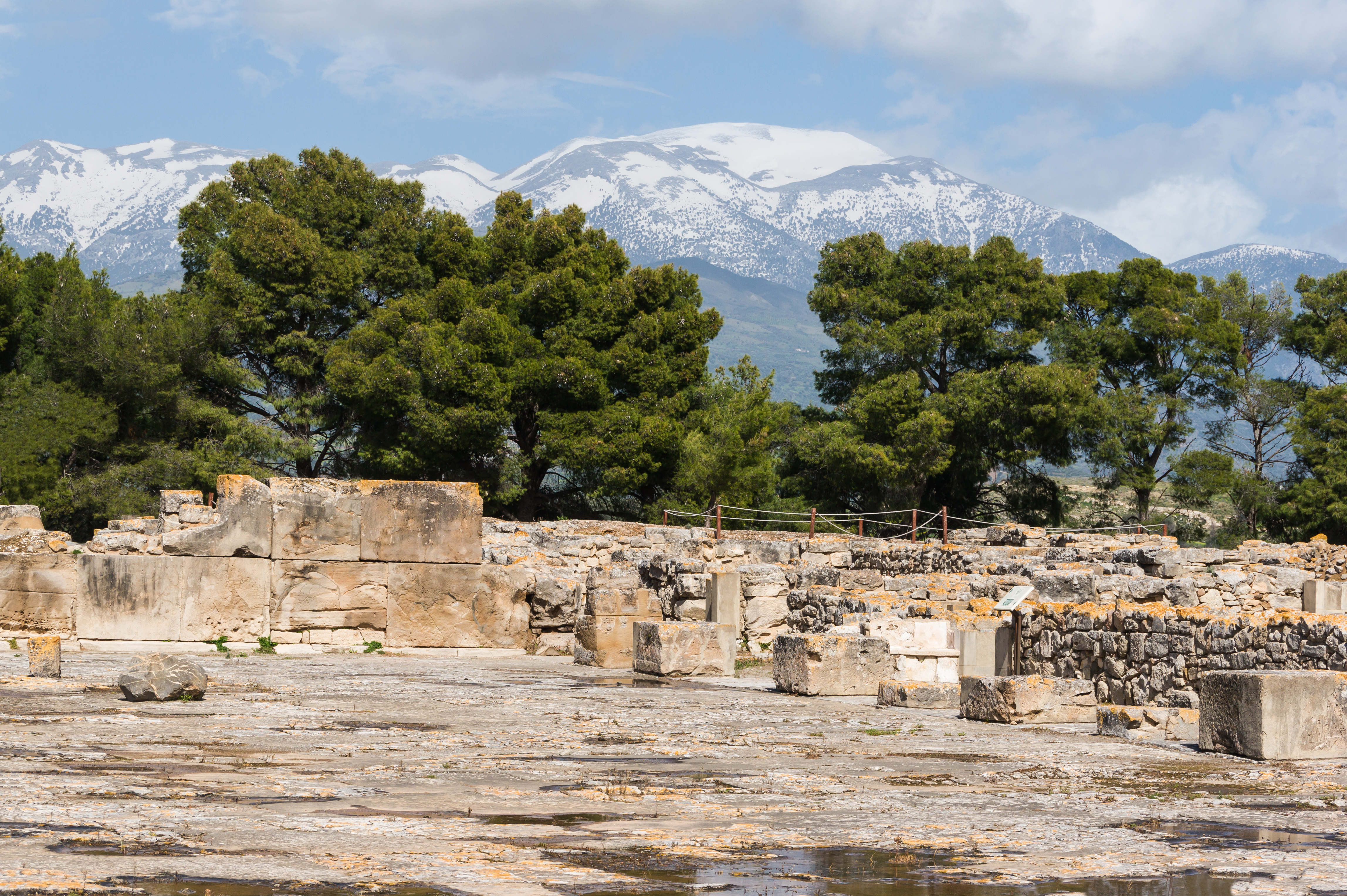 Central courtyard of the Minoan palace at Phaistos, Crete