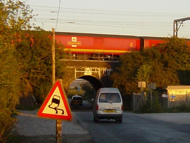 Royal Mail train crossing Bridego Bridge