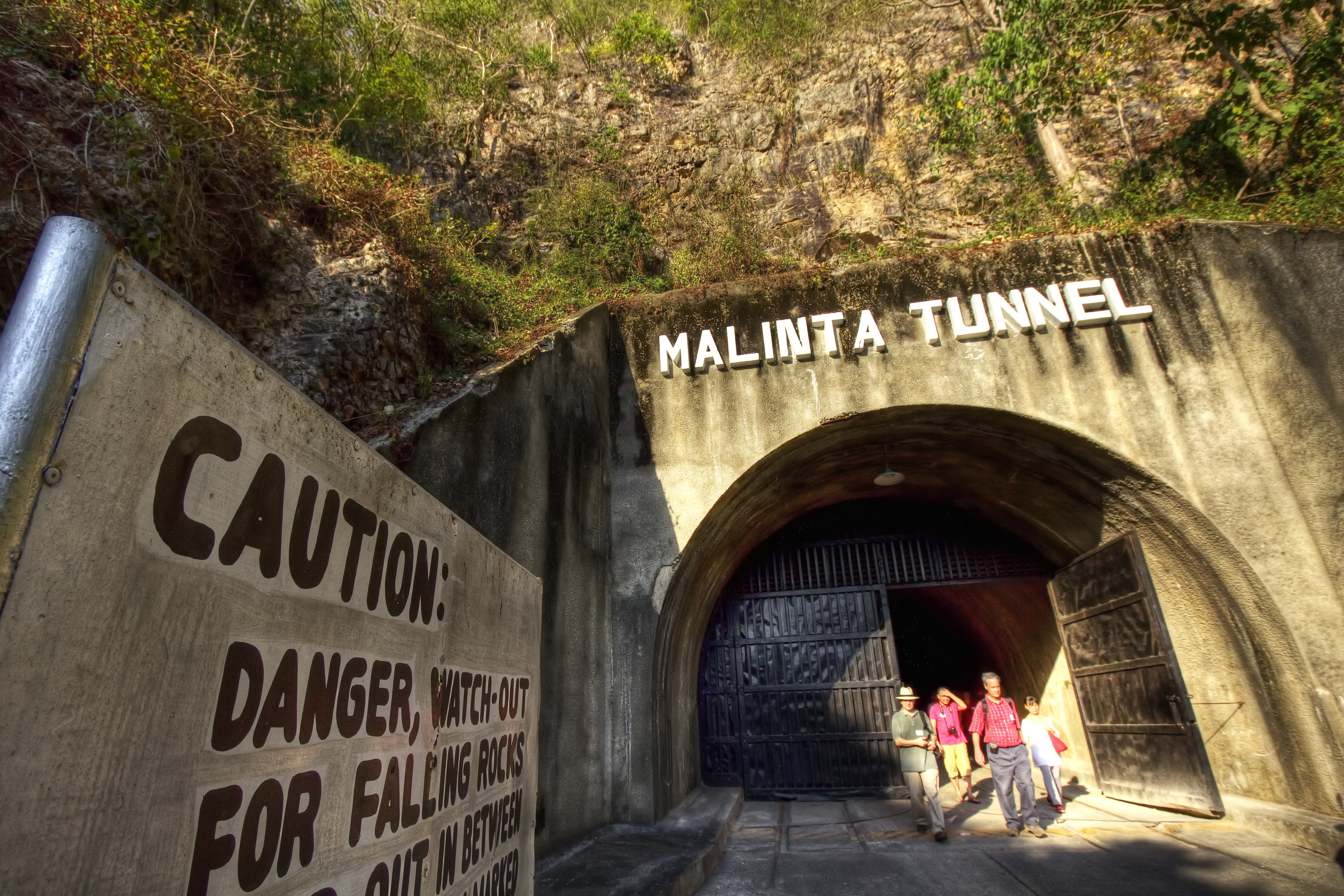 Entrance to the Malinta Tunnel on Corregidor Island