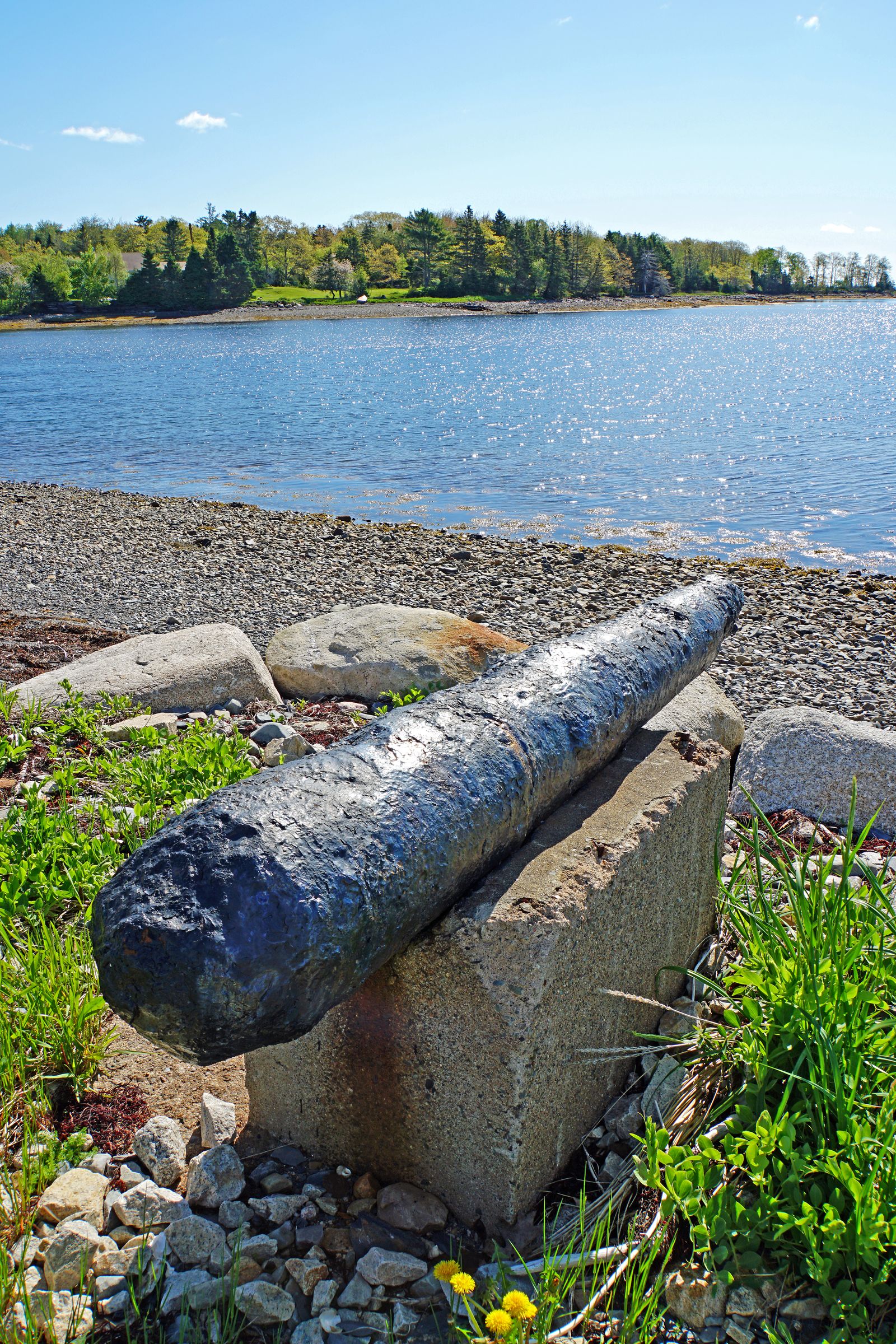 Oak Island treasure hunting sign, Nova Scotia
