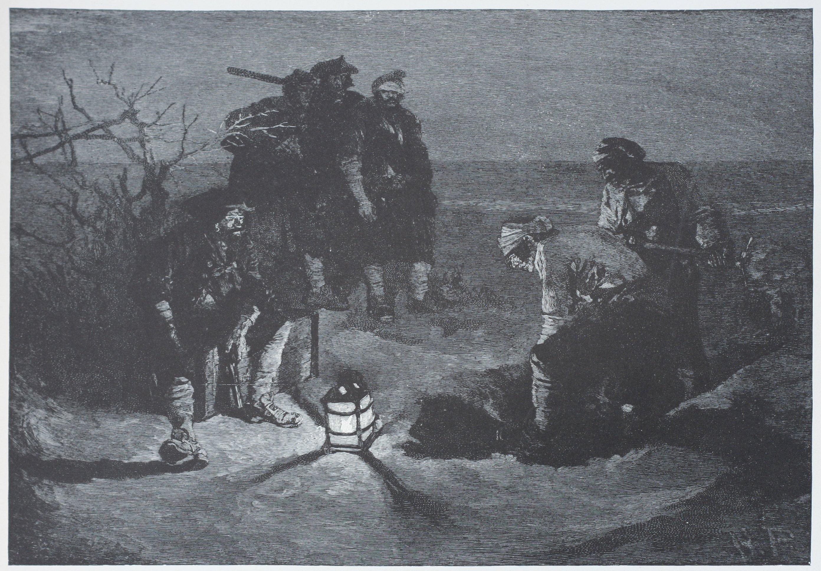 Howard Pyle's Blackbeard Buries His Treasure, 1887
