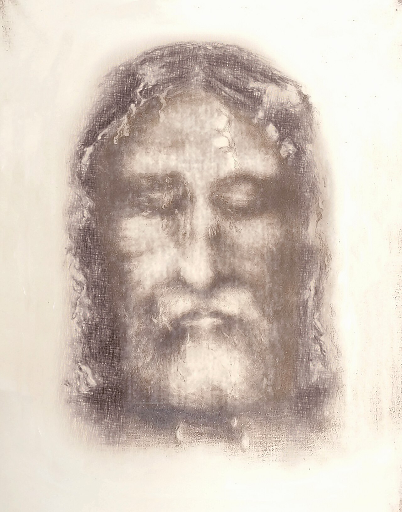 The Holy Face from the Shroud of Turin (1909)