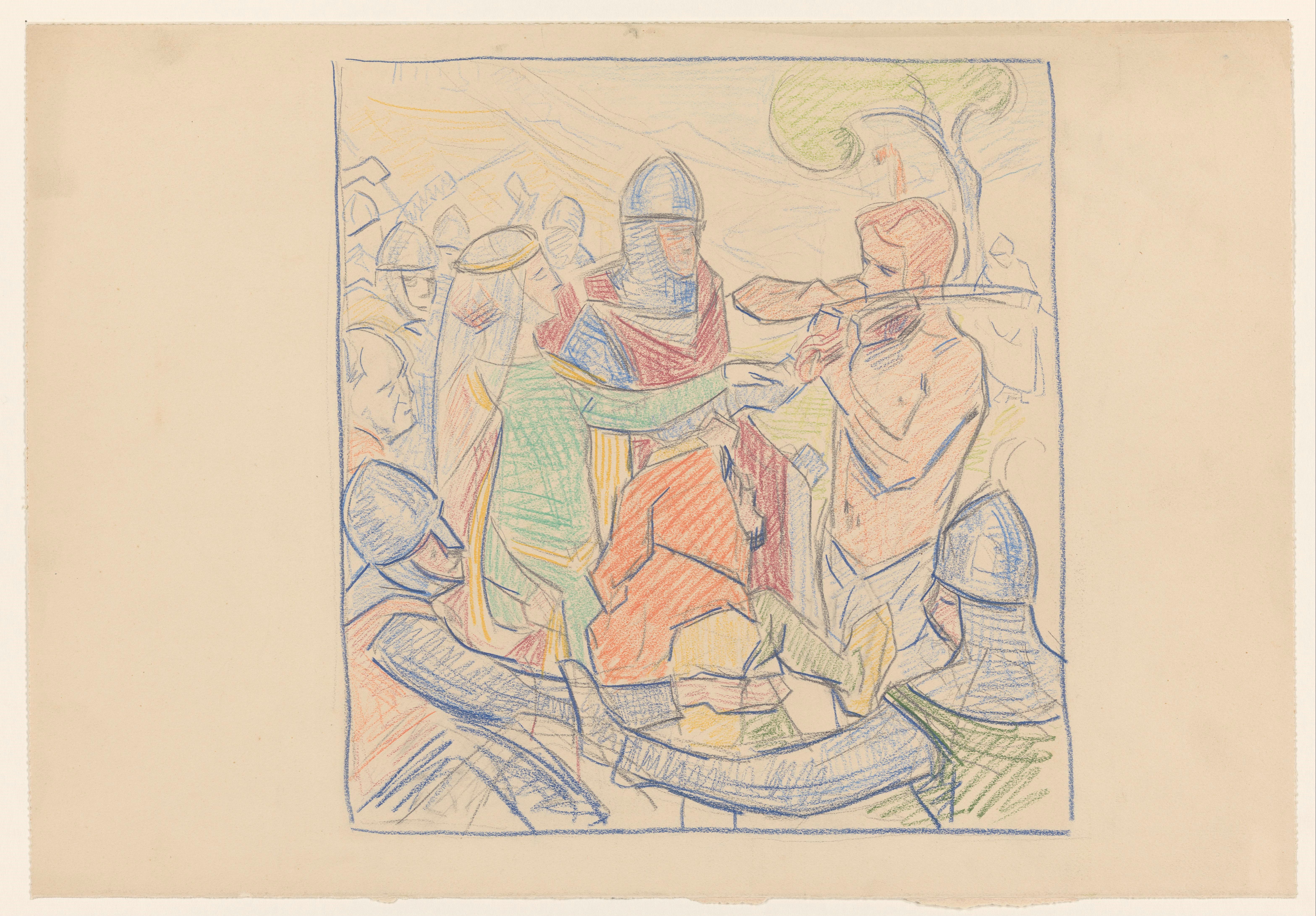 Design for a painting of St. Vitus's Dance