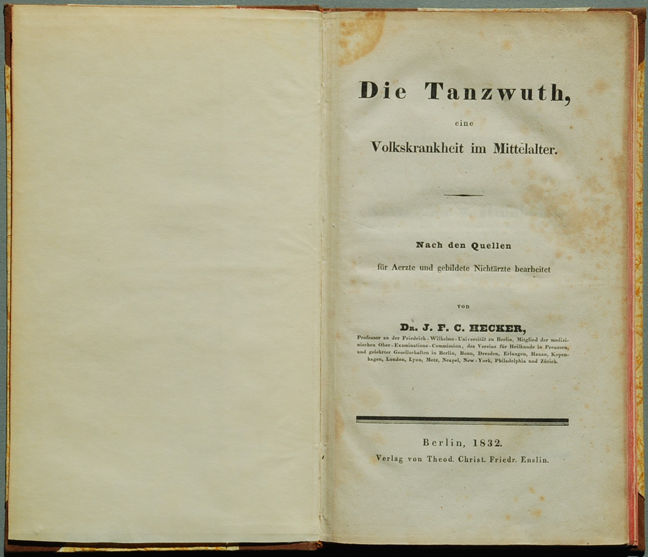 Illustration from Hecker's foundational text on the dancing mania