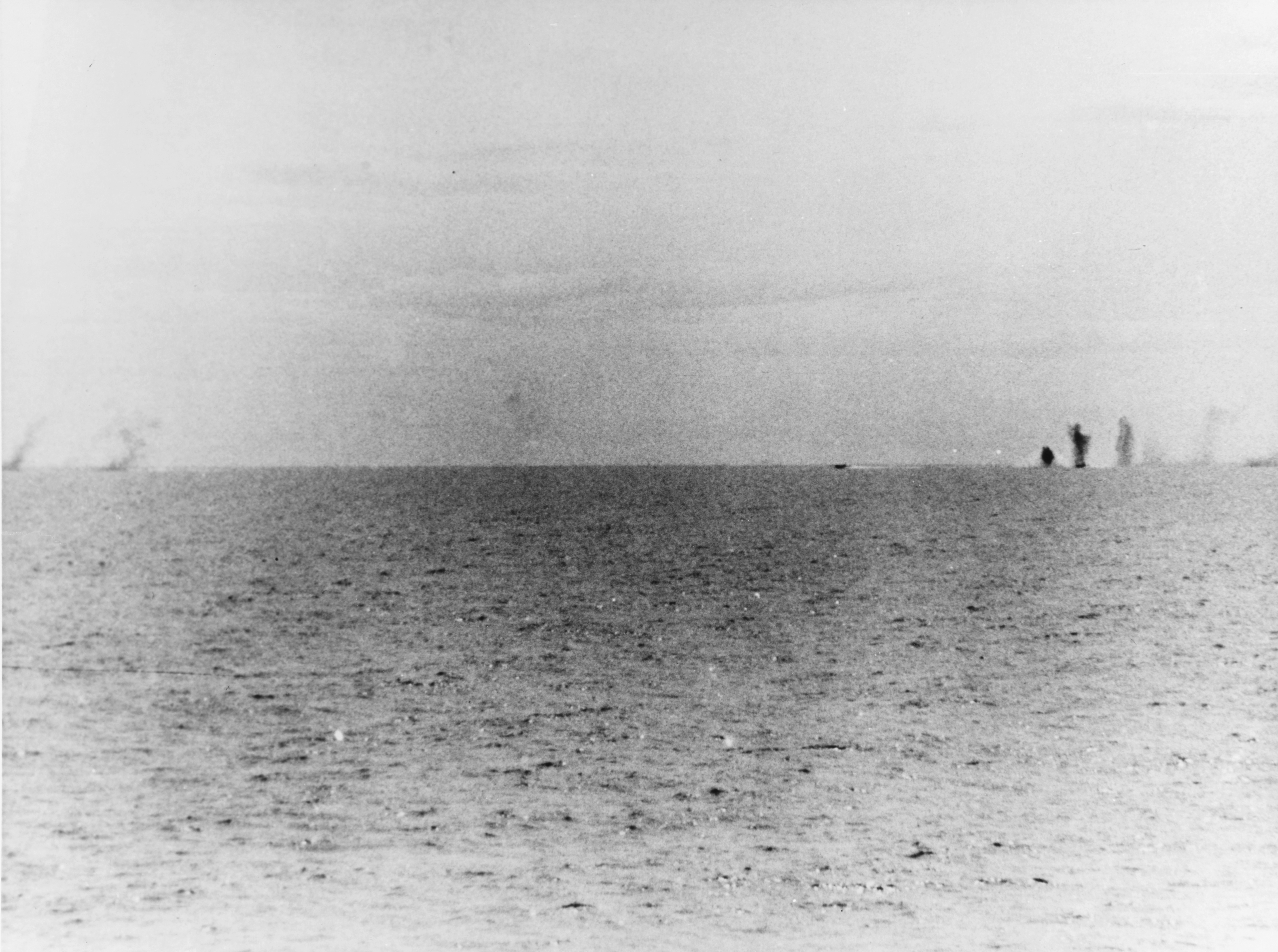 North Vietnamese torpedo boat under fire from USS Maddox on August 2, 1964