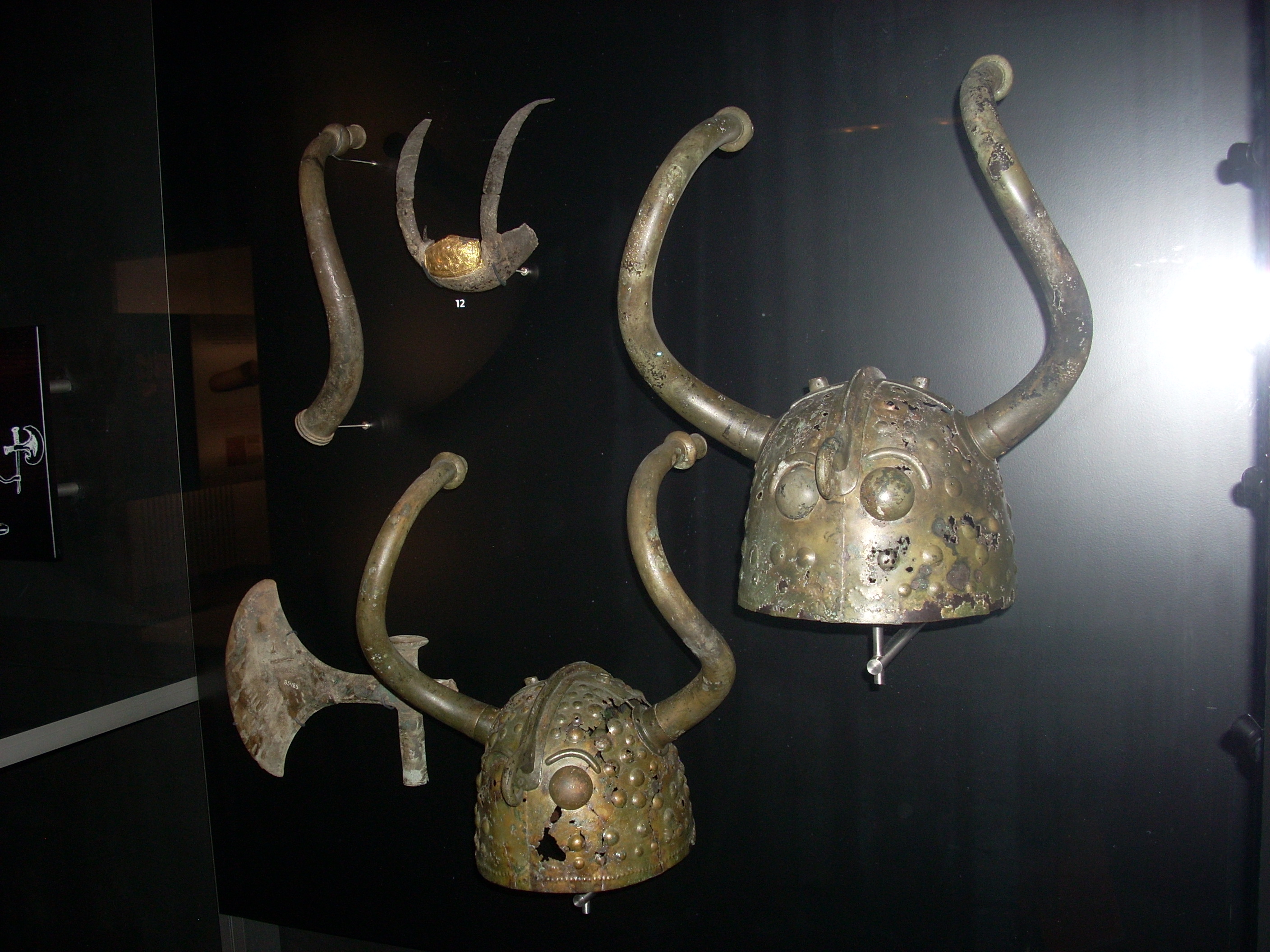 The Viksø Bronze Age horned helmets at the National Museum of Denmark