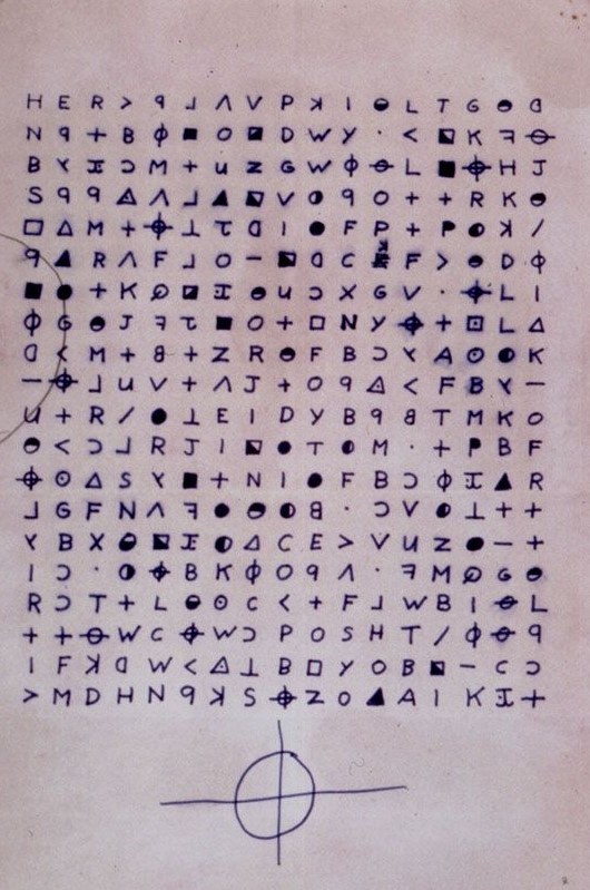 The Z340 cipher sent to the San Francisco Chronicle